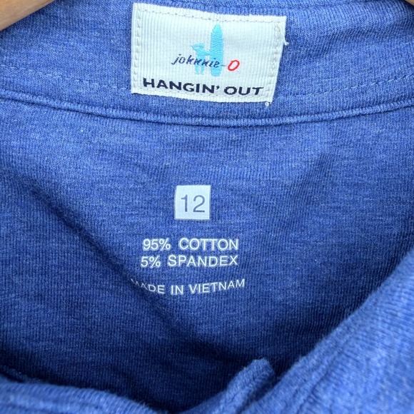 Johnnie-O Kids Hangin Out Polo Shirts Lot of 2 Red Blue Size 12 Short Sleeve - Picture 7 of 7